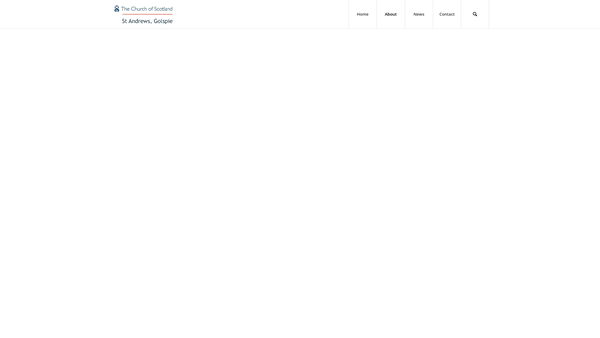 Screenshot of the Golspie (St Andrews) Church Of Scotland website