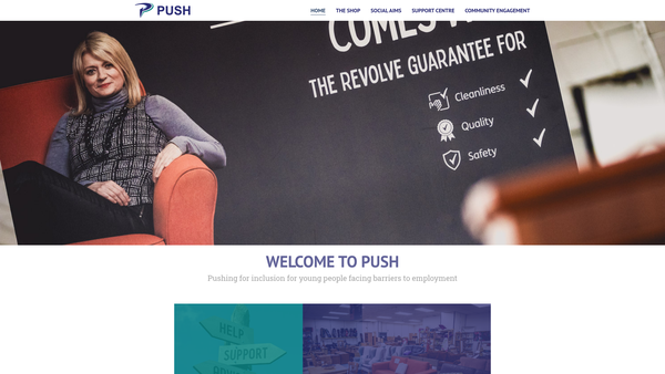 Screenshot of the Push (Perth & Kinross) Limited website
