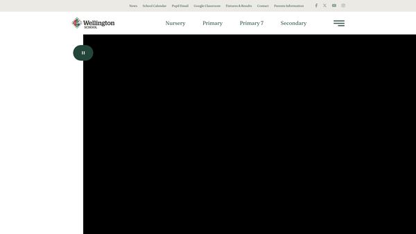 Screenshot of the Wellington School Ayr Ltd website