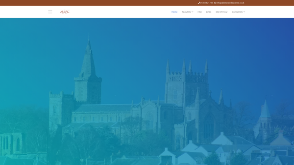 Screenshot of the Abbeyview Day Centre website