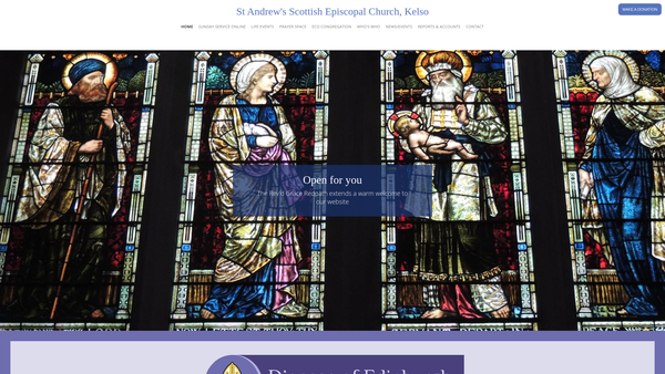 Screenshot of the St Andrews Episcopal Church: Kelso website