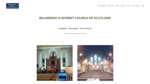 Screenshot of the Balmerino, Creich, Flisk, Kilmany and Wormit Church of Scotland website