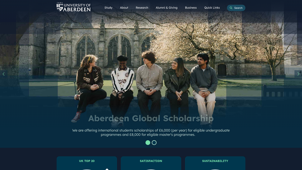 Screenshot of the Rowett Research Institute website