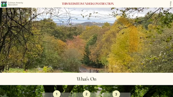 Screenshot of the Colinton Amenity Association website