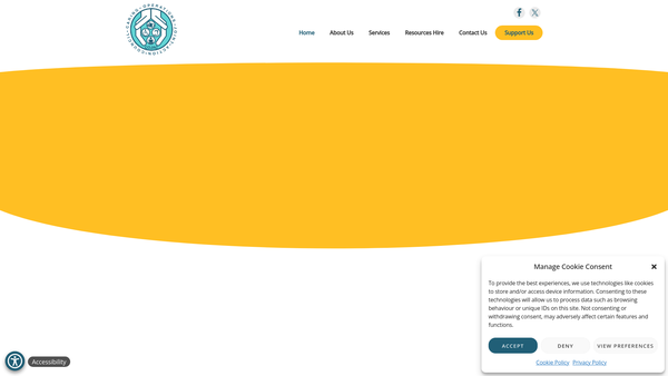 Screenshot of the Caring Operations Joint Action Council SCIO website