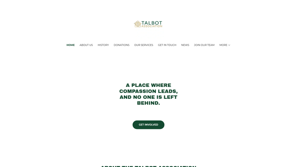 Screenshot of the Talbot Association Limited website