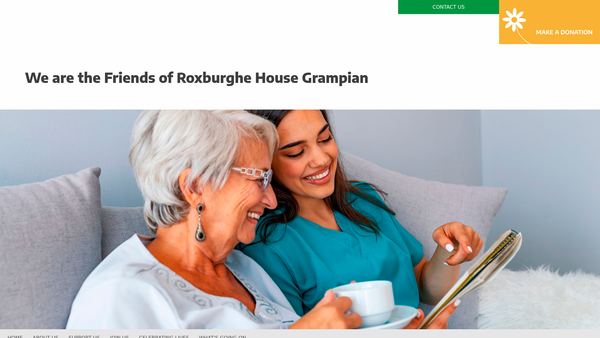 Screenshot of the Friends Of Roxburghe House Grampian website