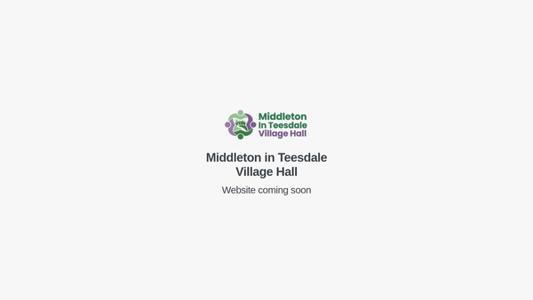 Screenshot of the Middleton Village Community Hall Assoc website