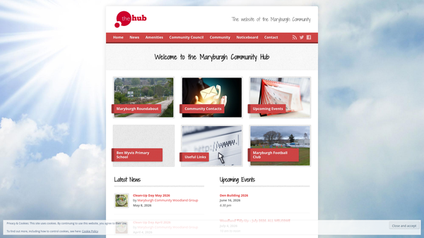 Screenshot of the Maryburgh Amenities Company Limited website