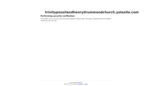 Screenshot of the Trinity Possil & Henry Drummond Church of Scotland, Glasgow website
