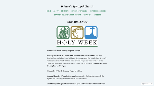 Screenshot of the St Anne’s At Strathpeffer website