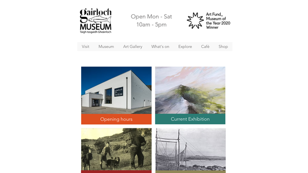 Screenshot of the Gairloch & District Heritage Company Ltd website