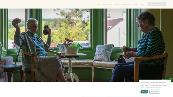 Screenshot of the Bankfoot House (Moffat) Limited website