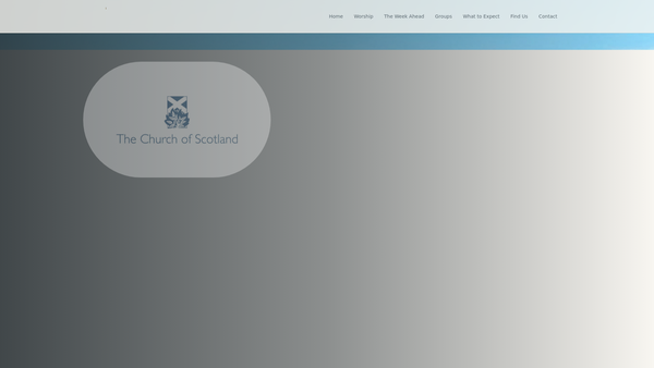 Screenshot of the Galashiels Parish Church of Scotland website