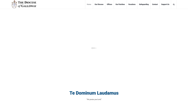 Screenshot of the RC Diocese Of Galloway website