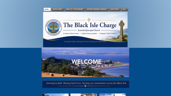 Screenshot of the The Black Isle Charge St John the Evangelist - Arpafeelie, St Regulus - Cromarty & St Andrew's - Fortrose website