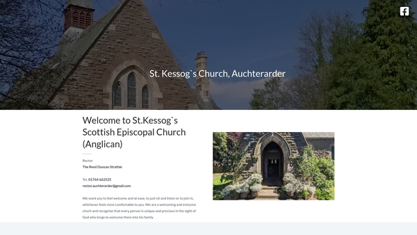 Screenshot of the St Kessog's Episcopal Church - Auchterarder website
