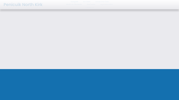 Screenshot of the Penicuik: North Parish Church (Church of Scotland) website