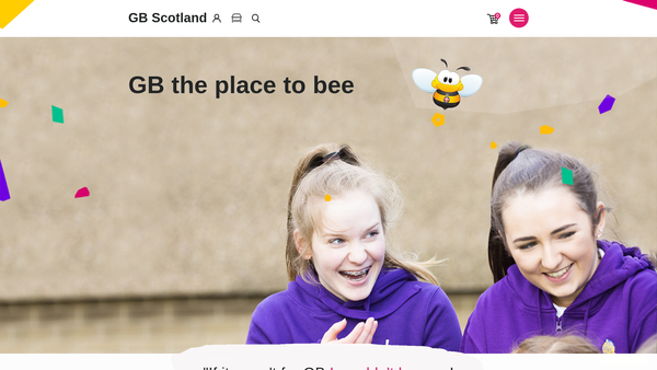 Screenshot of the The Girls' Brigade in Scotland website