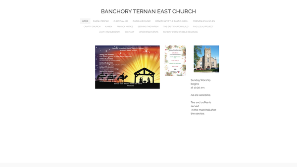 Screenshot of the Banchory-Ternan East Church Of Scotland website