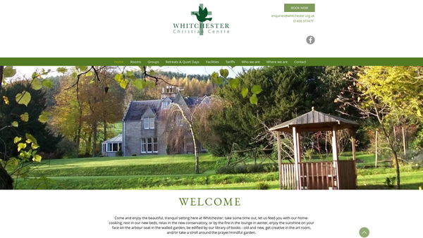 Screenshot of the Whitchester Christian Centre Ltd website