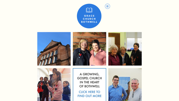 Screenshot of the Grace Church Bothwell website