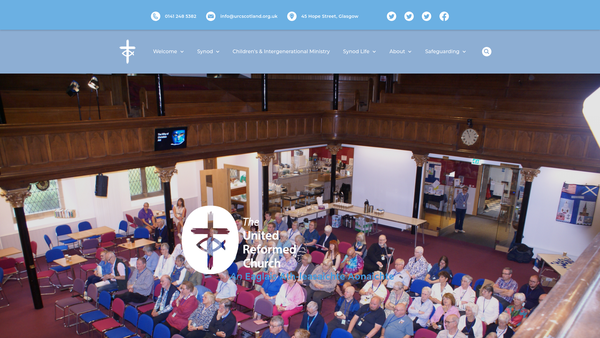 Screenshot of the United Reformed Church Synod Of Scotland website