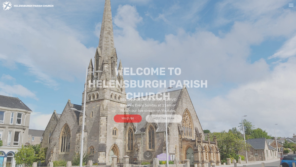 Screenshot of the The Church of Scotland - Helensburgh Parish Church website