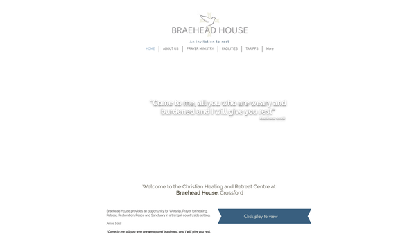 Screenshot of the Divine Healing Fellowship (Scotland) website
