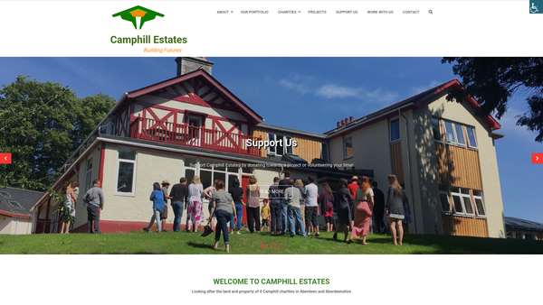 Screenshot of the Camphill Rudolf Steiner Estates Ltd website