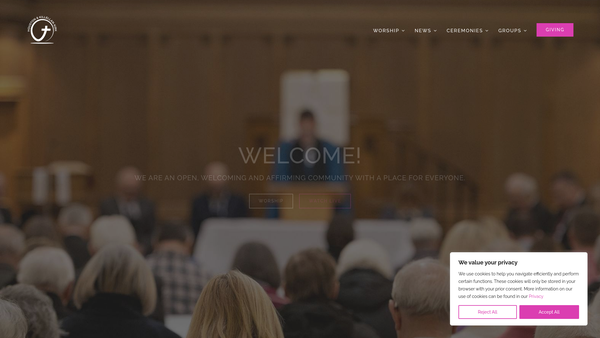 Screenshot of the Houston and Killellan Kirk (Church of Scotland) website