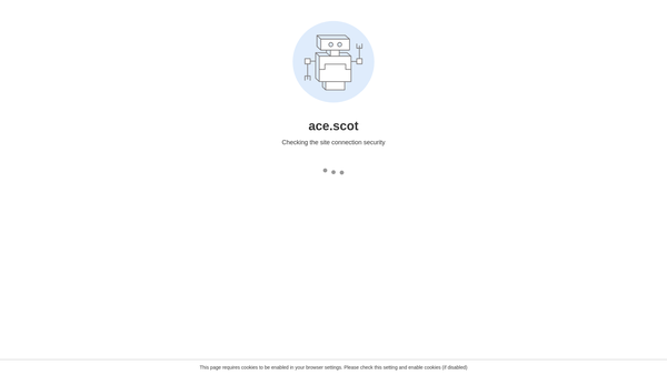 Screenshot of the Alloa Community Enterprises Ltd website