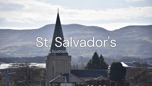 Screenshot of the St Salvadors Scottish Episcopal Church: Edinburgh website