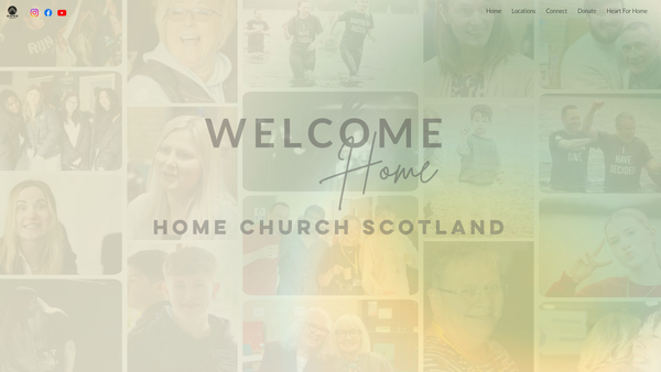 Screenshot of the Home Church Scotland website
