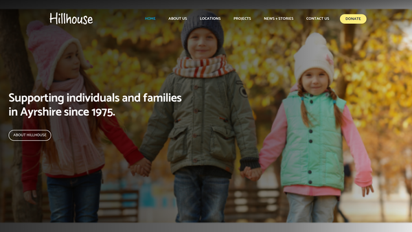 Screenshot of the Hillhouse SCIO website