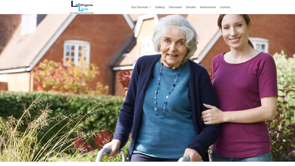 Screenshot of the Linlithgow Link Voluntary Group website