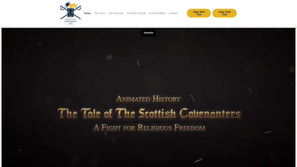 Screenshot of the Lochgoin & Fenwick Covenanters Trust website