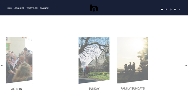 Screenshot of the Kirkliston Parish Church of Scotland website