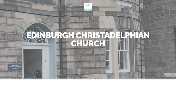 Screenshot of the Edinburgh Christadelphian Ecclesia website
