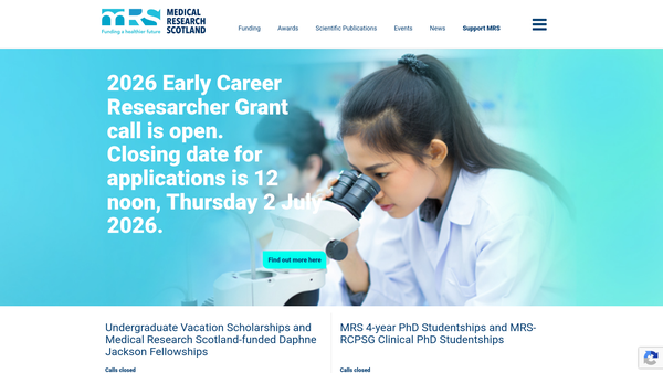 Screenshot of the Scottish Hospital Endowments Research website