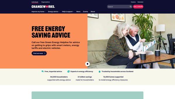 Screenshot of the Changeworks Resources For Life website