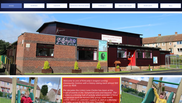 Screenshot of the Linton Lane Centre SCIO website