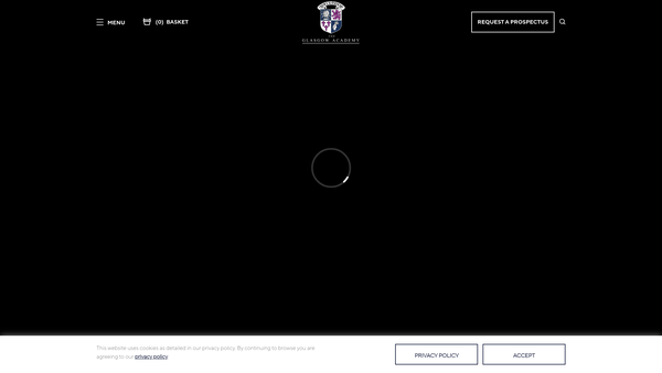 Screenshot of the The Glasgow Academicals War Memorial Trust website