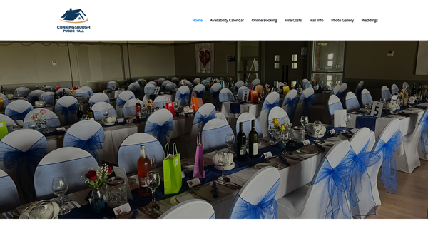 Screenshot of the Cunningsburgh Public Hall Trust website
