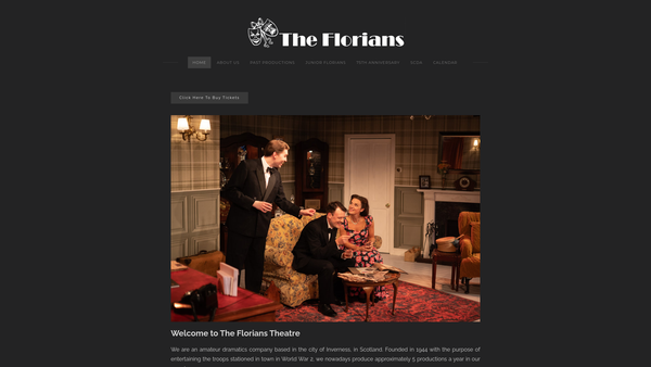 Screenshot of the Florians website