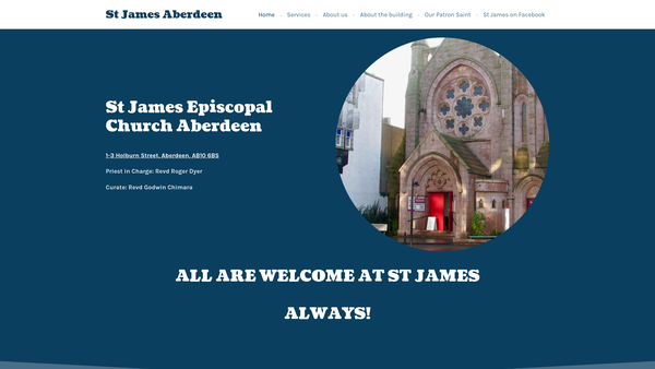 Screenshot of the St James Episcopal Church: Aberdeen website