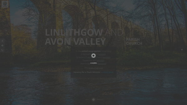 Screenshot of the Linlithgow and Avon Valley Church of Scotland website