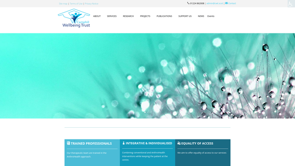 Screenshot of the Camphill Medical Practice Limited website