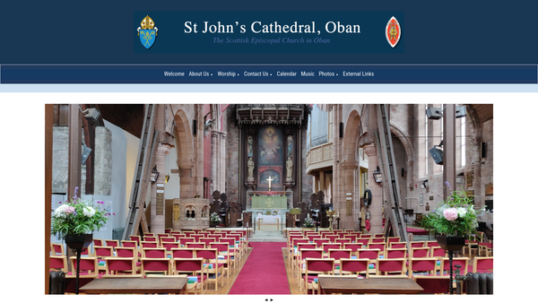 Screenshot of the Cathedral Church Of St John The Divine website