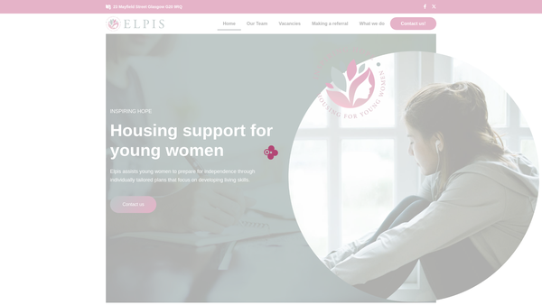 Screenshot of the Elpis Trust website
